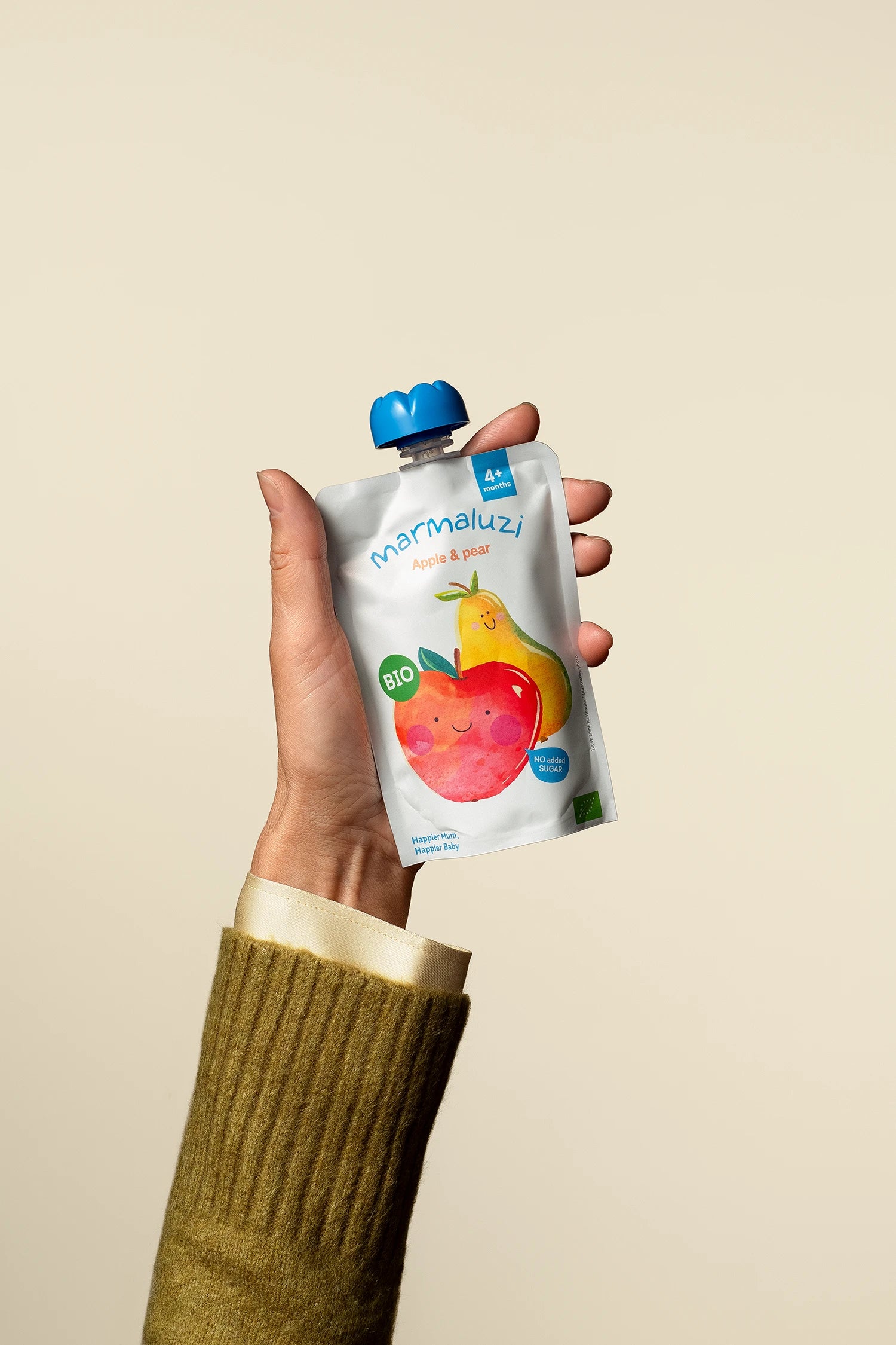 Ekologiška obuolių - kriaušių tyrelė, 90g